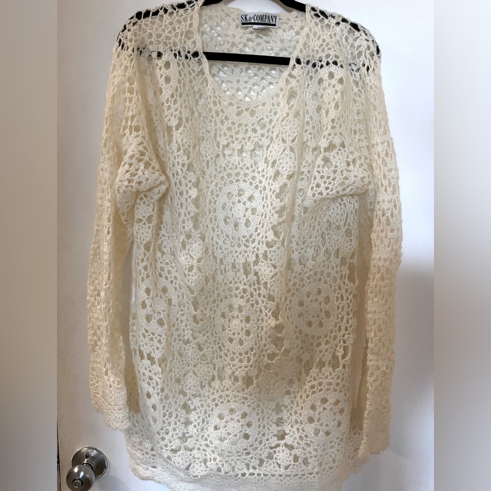 3/$25•SK&Co. Crochet sweater dress